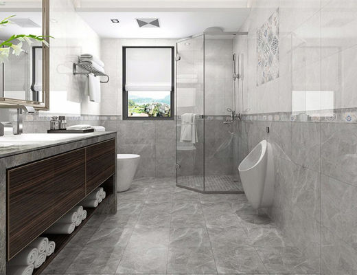 comprar 300x600mm azulejos de pared interiores acristalados grises para el baño fabricación en línea