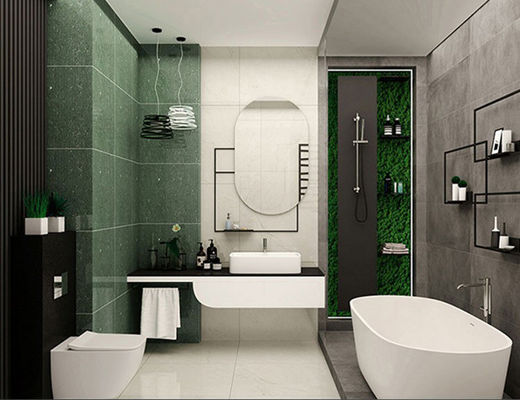 comprar 600x600 mm azulejos de suelo de porcelana brillante de sandía verde fabricación en línea