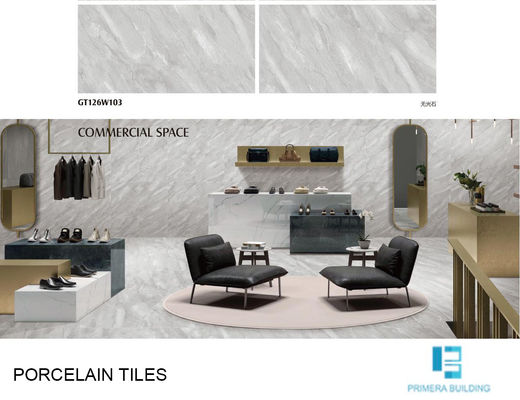 comprar La suavidad interior de las baldosas de la porcelana del terrazo 600x1200m m esmaltó 35N/mm2 de mármol fabricación en línea