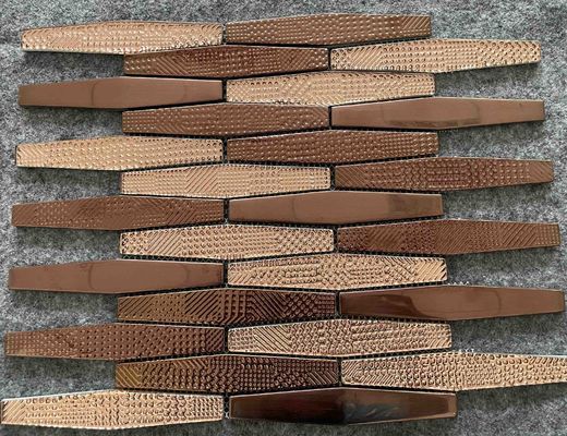 comprar Artista de cristal esmaltado metal irregular decorativo Wall de la tira de 11 hojas/de las tejas de mosaico de Ctn 8m m fabricación en línea
