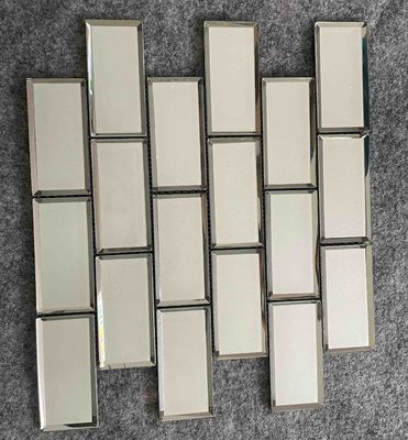 comprar Teja de mosaico de cristal del subterráneo de la irisación 1.36kgs, baldosas de la decoración de la encimera 300x300m m fabricación en línea