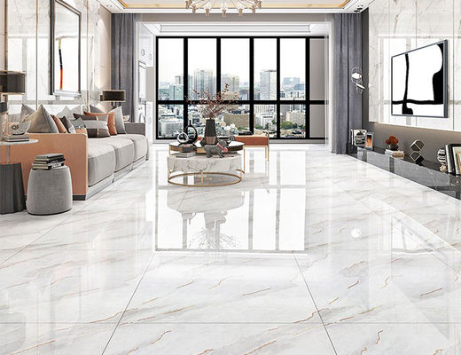 comprar decoración esmaltada porcelana blanca Carrara CIQ de las baldosas del color del oro de los 80x80cm SASO fabricación en línea