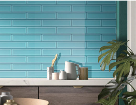 comprar La pared de cerámica antibacteriana del subterráneo del AAA del grado teja la porcelana verde 3D de 68x280m m fabricación en línea