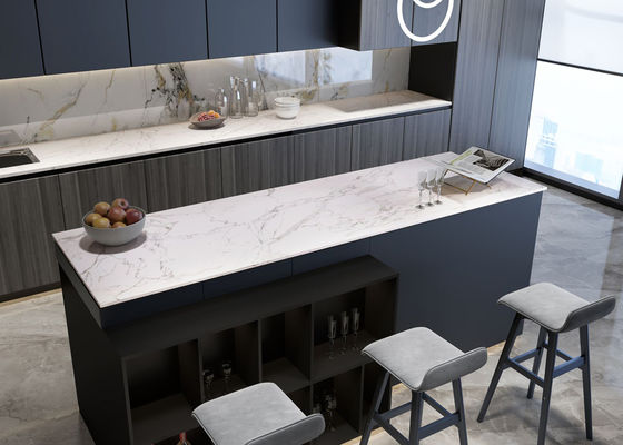 comprar Grueso de piedra sinterizado blanco de las losas 15m m del OEM Carrara fabricación en línea