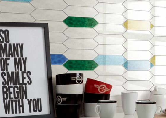 comprar Azulejos cerámicos de inyección de tinta 3D brillantes 75x300mm Diseño moderno fabricación en línea