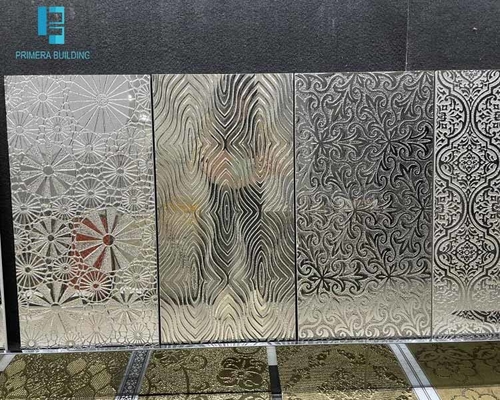comprar La pared encendida las épocas del cuarto de baño del grueso 3 de 10m m teja SASO de oro y color plata fabricación en línea