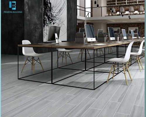 comprar Baldosas de porcelana de madera de cuerpo completo gris de 200x1200mm fabricación en línea