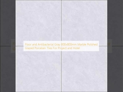 Baldosas de porcelana esmaltada pulida de mármol gris antibacteriano de 800x800 mm para proyectos y hoteles