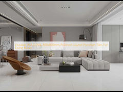 Azulejos de porcelana esmaltada pulida Durable W.A 0.05% 800x800mm para sala de estar