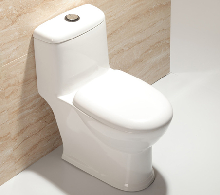 Baño de cerámica blanca de una pieza con doble descarga 3L/6L