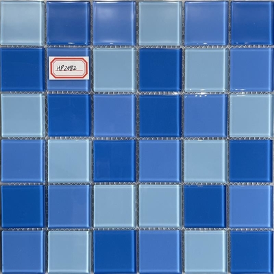 Malla de cristal impermeable de las tejas de mosaico de la piscina 303x303m m montada