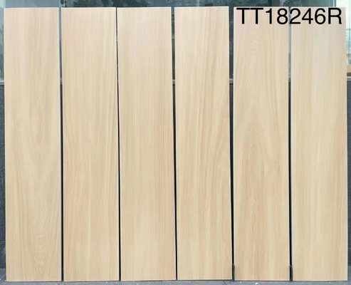 baldosas cerámicas de madera de 8x40'inch Gray Interior Wall Outside Floor para la tira esmaltada suave de la porcelana del salón del balcón del proyecto