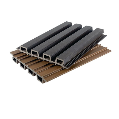 11x86 pared compuesta plástica del tablón del surco de madera de panel de revestimiento de la pulgada WPC dentro del tablero de piso rojo