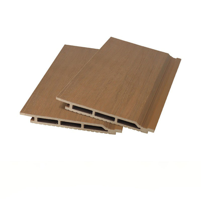 No Fade 176x18mm Panel de revestimiento de WPC para terraza y madera placa compuesta de plástico marrón para el proyecto