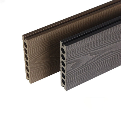 Piso de revestimiento de madera de plástico compuesto de 140x25 mm para exteriores