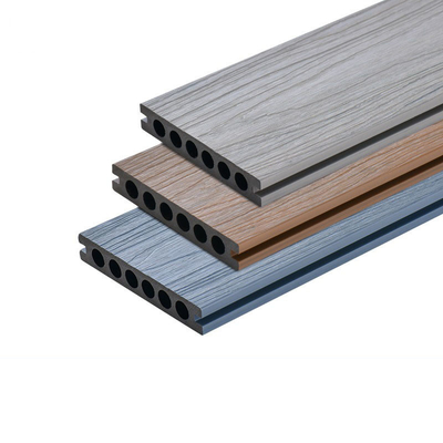 Decking exterior de madera plástico al aire libre impermeable de la decoración del panel de los tablones 140x23m m WPC que suela el material