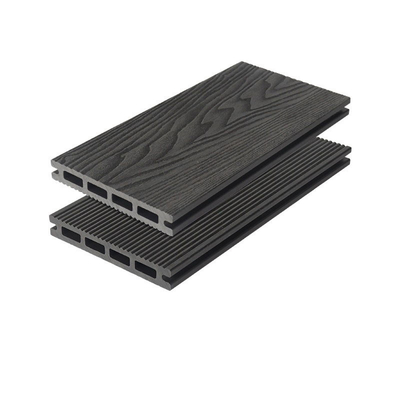 el Decking grabado en relieve profundo de 3D WPC sube al Decking Gray Engineering Garden de 145x22m m