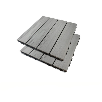balcón compuesto plástico de madera del tablón de Gray Stitched Building Outdoor Board WPC del panel de piso de 30x30m m