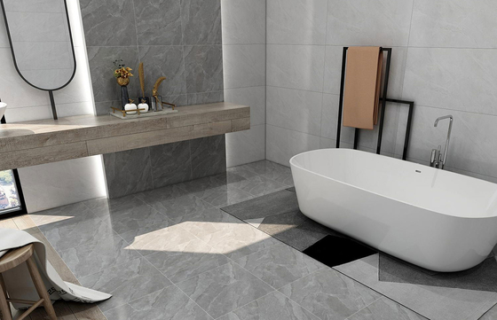 Tejas rústicas cerámicas antideslizantes para el baño y mármol 400x400mm Tejas de pared para el balcón
