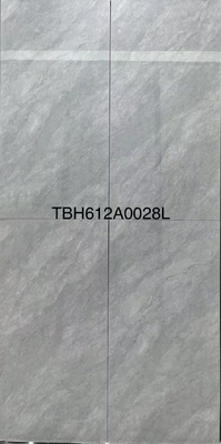 Carrara Cerámica Pocerlain azulejos pulidos glaseados gris brillante piso de la pared de la oficina 600x1200mm