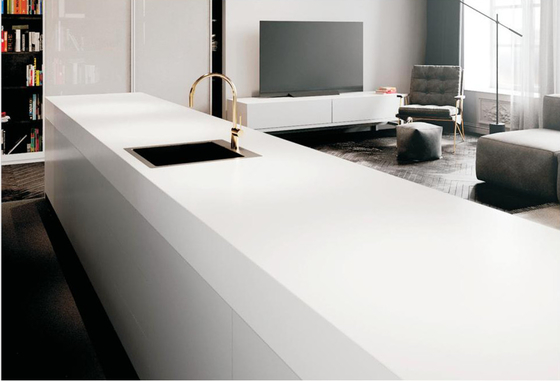 Placas de piedra sinterizada de color blanco puro de 800x2600x12 mm