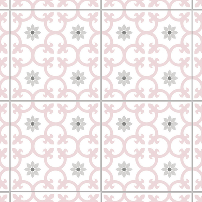 Azulejo rústico cerámico rosa de 250x250mm para cocina y baño