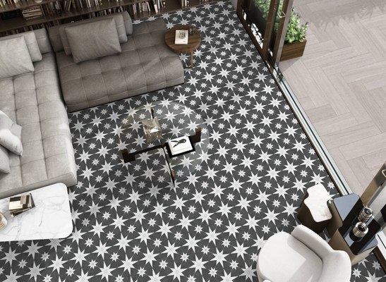Tejas rústicas cerámicas grises y blancas de 250x250 mm para pisos interiores