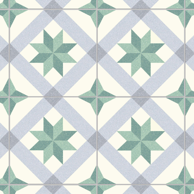 Azulejo rústico cerámico antibacteriano verde claro 250x250mm