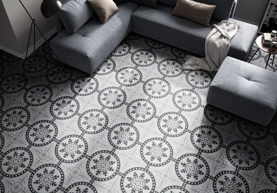 Antibacterial 250x250mm azulejos de suelo para el baño y gris cerámica azulejos rústicos para el salón