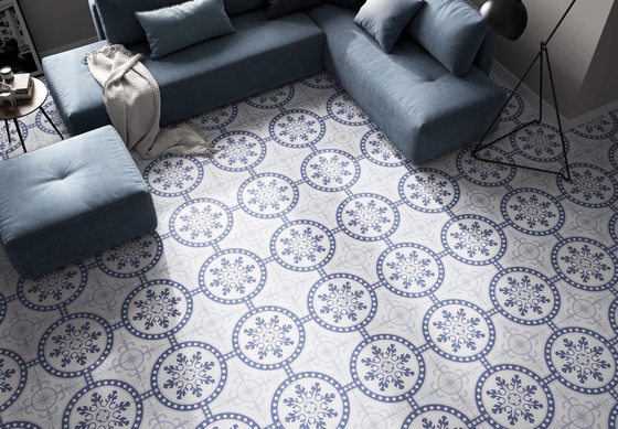 Antibacterial 250x250mm interior azulejos de suelo para la decoración residencial y azules claros azules cerámicos rústico azulejos para el baño