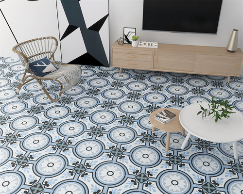 azules 200x200mm azulejos rústicos de cerámica ecológicos para el salón y azulejos duraderos para la cocina