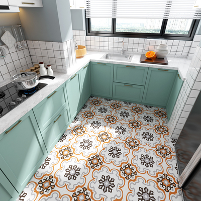 Flor de ladrillo de fuego Marrón y gris 20x20cm suelo y pared azulejos rústicos de cerámica para baño y cocina