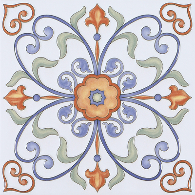 Rojo y blanco 20x20cm azulejos rústicos de cerámica encaustica para el baño y azulejos para el piso interior para la cocina