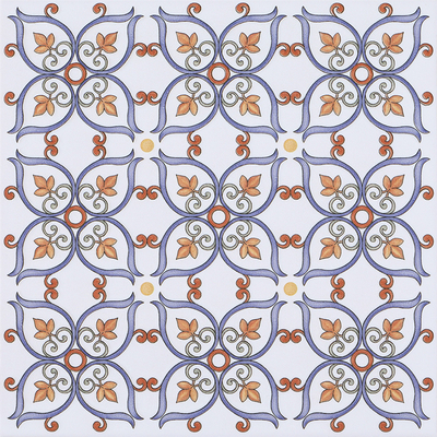 Antiderrapante Blanco y Rojo 20x20cm Tejas cerámicas de floreta para la pared para la cocina y tejas de suelo duraderas para el balcón