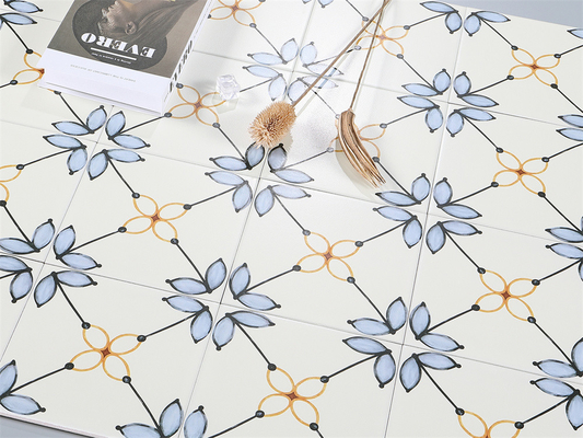 Beige 20x20cm Interiores impermeables Floor Cerámica Rustica azulejos para el baño y azulejos duraderos para la cocina