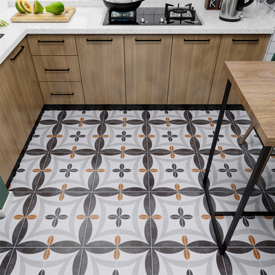 Grisa de ladrillo 200x200mm Pared interior y suelo azulejos rústicos de cerámica para el balcón y el dormitorio