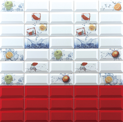 No se desvanece Blanco 75x152mm interior azulejos de pan para el fondo de la cocina grado AAA