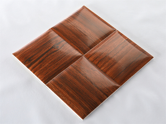 Marrón oscuro 152x152mm Cuarto interior de pared cuadrada cerámica azulejos de pan para baño y oficina