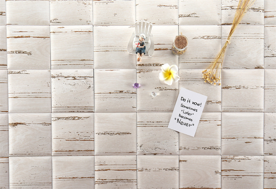 Tiles cerámicos de pan para interiores de color beige 152x152mm Cuadrado para aislamiento térmico de la cocina