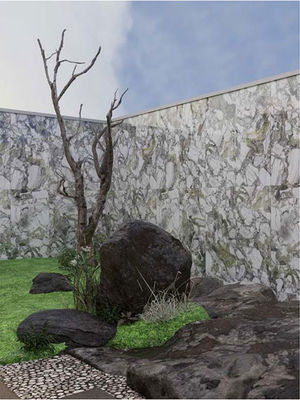 Baldosas de piedra para exteriores esmaltadas en esmeralda 600x1200mm Superficie plana