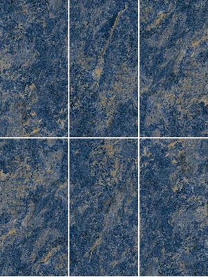 Azul oscuro 600x1200mm Fuera Pared de cortina de vidrio de vidrio pulido porcelana azulejos para jardín y hotel