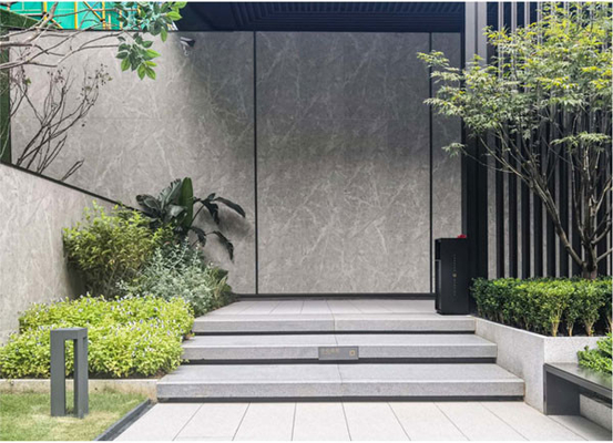 Tejas de porcelana de pared de cortina exterior gris mate 60x120cm para construcción y piscina