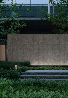 No se desvanece Gris Matt Antiguo acabado de cortina exterior de fondo de pared teja 60x120cm para terraza y edificio