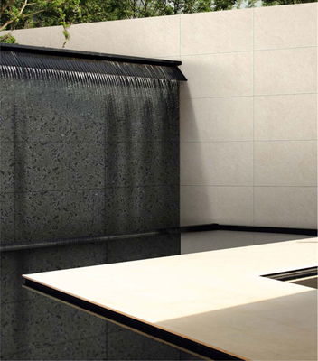 Negro 600x1200mm Finish medio pulido Pared de cortina mate Tejas de porcelana para terraza y proyecto