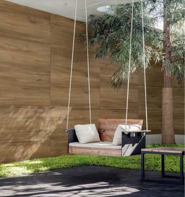 Grano de madera marrón oscuro acabado antiguo mate pared de curatina azulejos de porcelana para el salón 600x1200mm