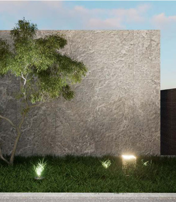 Antibacterial luz gris piedra natural de mármol superficie exterior de cortina de pared azulejos para el proyecto 600x1200mm