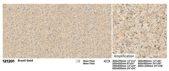 Resistente al desgaste 600x600x15mm ladrillo amarillo de ladrillo de pavimento exterior para patio