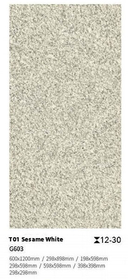 Tejas de pavimento antiderrapante gris blanco para patio exterior y balcón 600x900x30mm