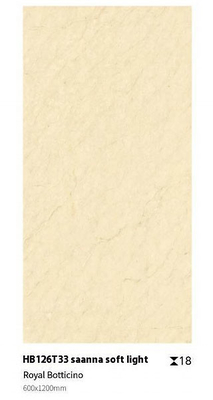Amarillo resistente al deslizamiento Durable superficie lisa pavimentación 1200x600x18mm cuerpo completo para el parque