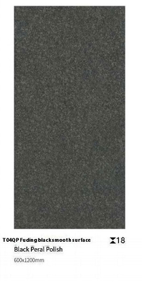 Negro 1200x600x18mm Superficie lisa Cuerpo entero Pavimento de pavimentación alrededor de la piscina